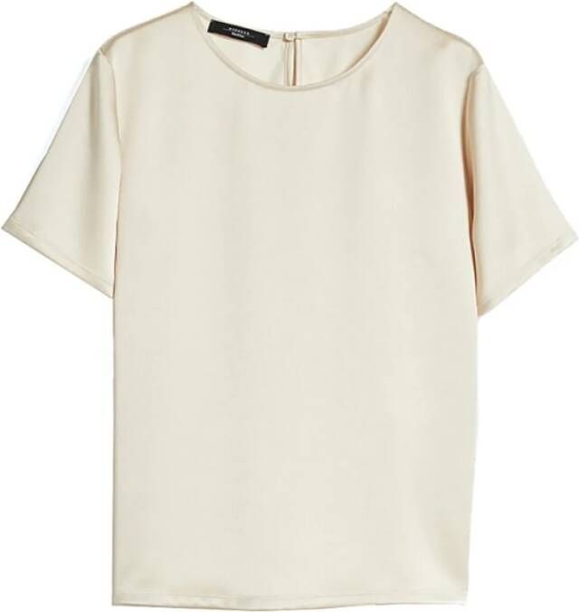 Max Mara Weekend Gilbert T-shirt met Lange Mouwen White Dames