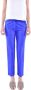 Max Mara Weekend Korte katoenen stretchbroek Blauw Dames - Thumbnail 3