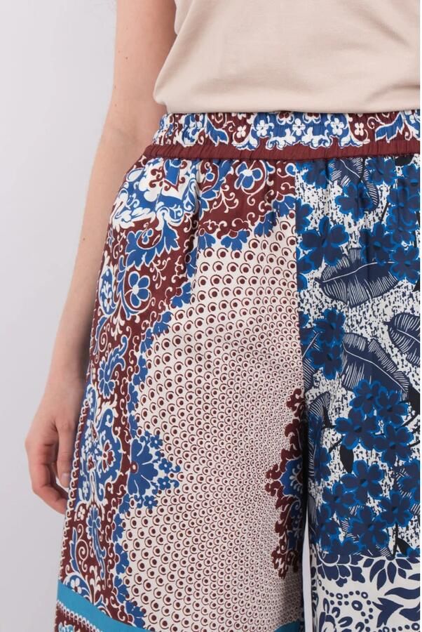 Max Mara Weekend Blauw Bruin Gestreepte Broek Multicolor Dames - Foto 4