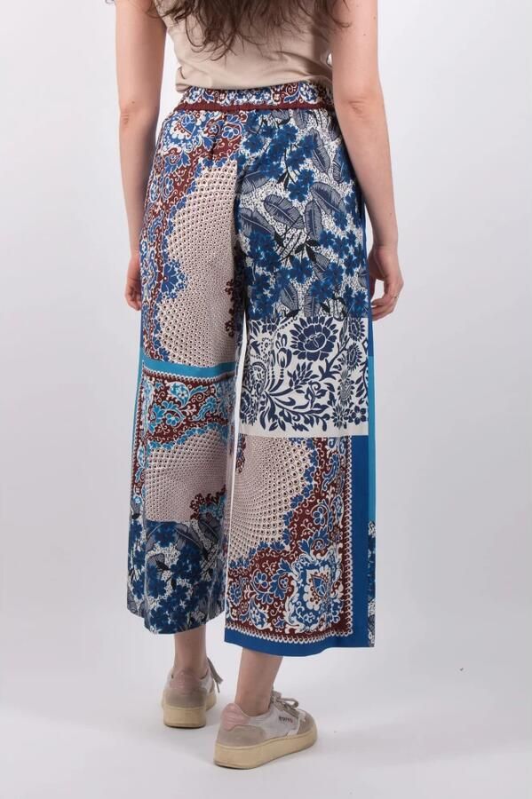 Max Mara Weekend Blauw Bruin Gestreepte Broek Multicolor Dames - Foto 6