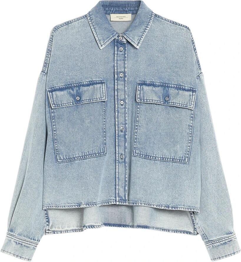 Max Mara Weekend Denim Shirt Zemira Jeans Blue Dames