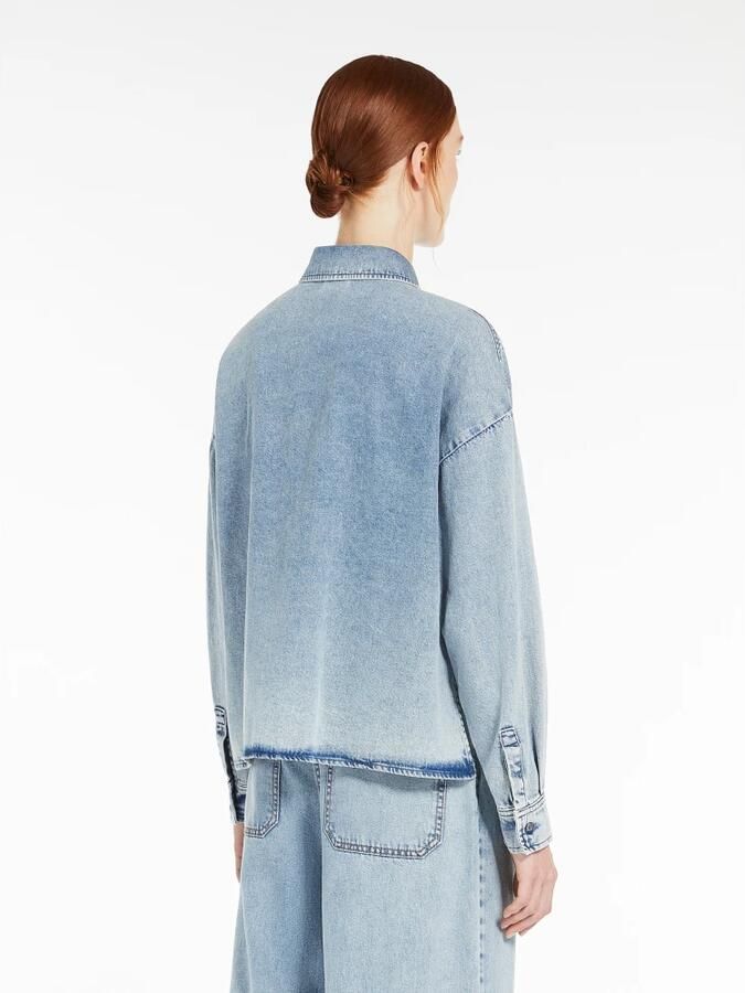 Max Mara Weekend Denim Shirt Zemira Jeans Blue Dames - Foto 3
