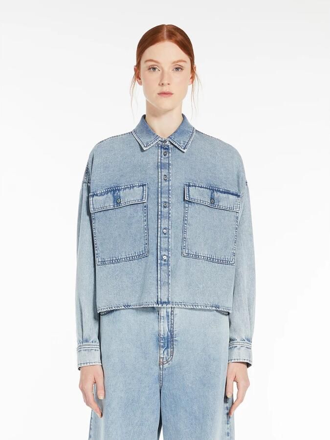 Max Mara Weekend Denim Shirt Zemira Jeans Blue Dames - Foto 4