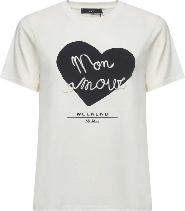 Weekend Max Mara T-shirt met motief- en labelprint model 'TEIERA' - Foto 2