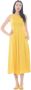 Max Mara Weekend Mouwloze Midi Jurk met Uitsnede op de Rug Yellow Dames - Thumbnail 1
