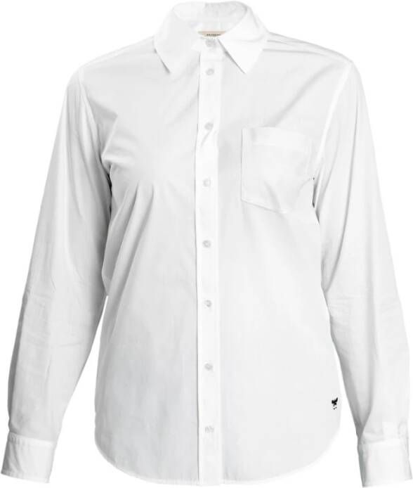 Max Mara Weekend Katoenen Poplin Overhemd voor Dames White Dames