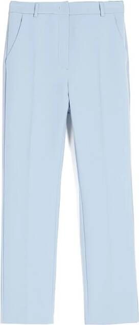 Max Mara Weekend Slim-fit Trousers Blauw Dames