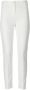 Max Mara Cecco Leren Slim-Fit Broek White Dames - Thumbnail 1