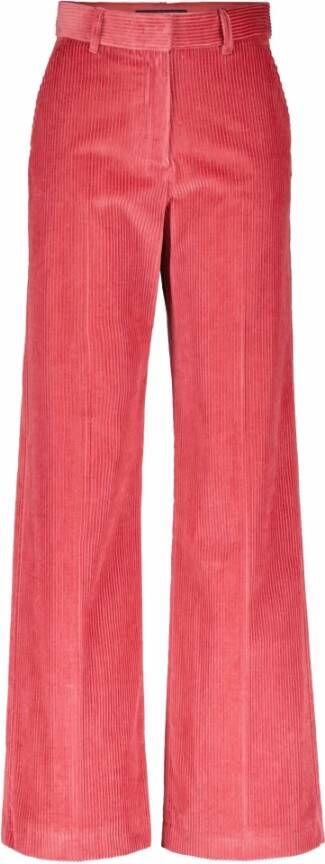 Max Mara Weekend Stijlvolle Wijde Zakelijke Broek Roze Dames