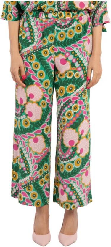 Max Mara Weekend Straight Trousers Groen Dames