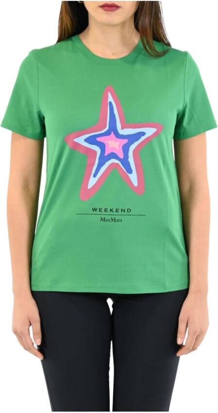 Max Mara Weekend T-Shirts Groen Dames