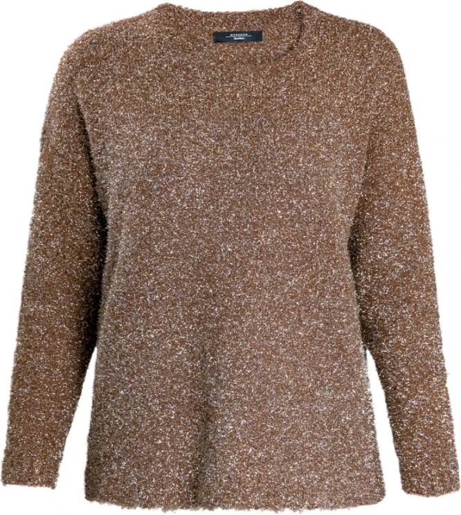 Max Mara Weekend Trui met ronde hals Geel Dames