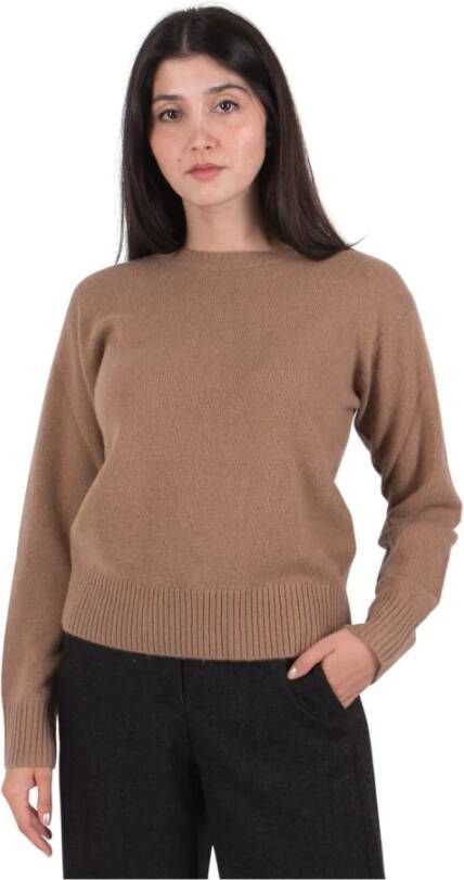 Max Mara Weekend Truien met ronde hals Bruin Dames