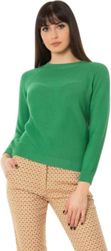 Max Mara Weekend Truien met ronde hals Groen Dames