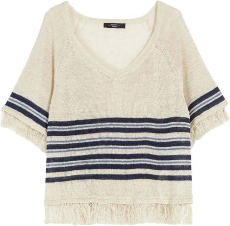 Max Mara Weekend V-neck Knitwear Wit Dames
