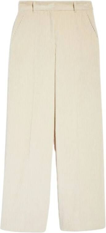 Max Mara Weekend Wide Trousers Beige Dames