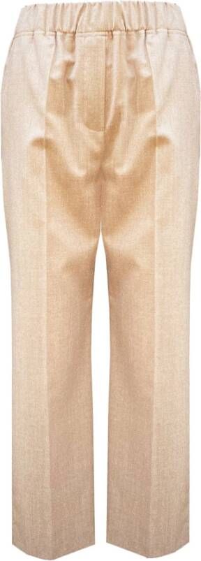 Max Mara Weekend Wijde broek Beige Dames