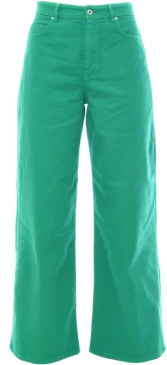 Max Mara Weekend Wijde broek Groen Dames