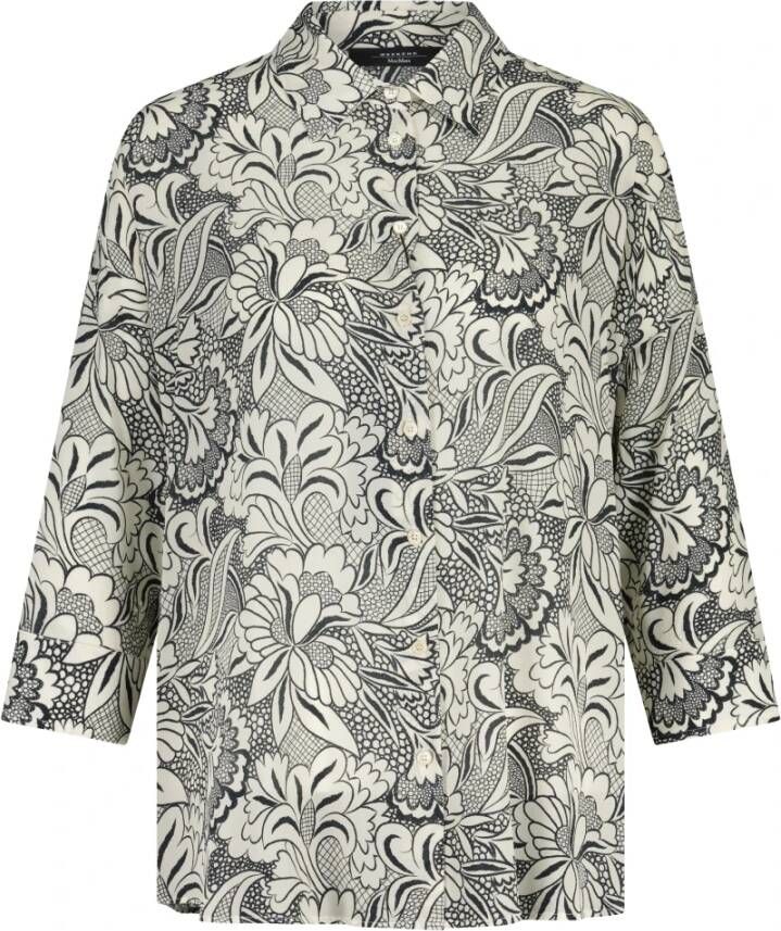 Max Mara Weekend Zijden Blouse Peana Grijs Dames