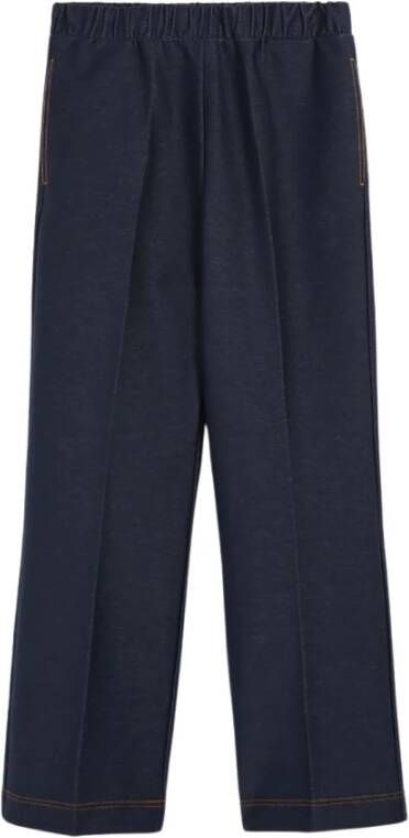 Max Mara Wide Trousers Blauw Dames