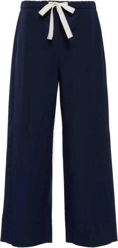 Max Mara Wide Trousers Blauw Dames