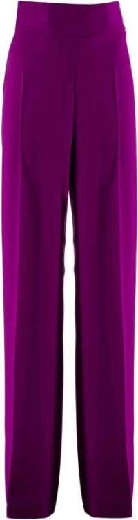 Max Mara Wide Trousers Paars Dames