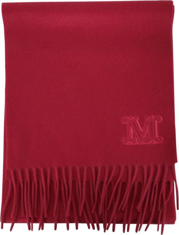 Max Mara Winter Sjaals Blijf Warm en Stijlvol met de 084 Salmon Wsdalia Sjaal Rood Dames