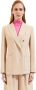 Max Mara Wolblend Tailored Jacket Beige Dames - Thumbnail 1