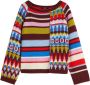Max Mara Zachte Alpaca en Wol Trui met Jacquard Patroon Meerkleurig Dames - Thumbnail 1