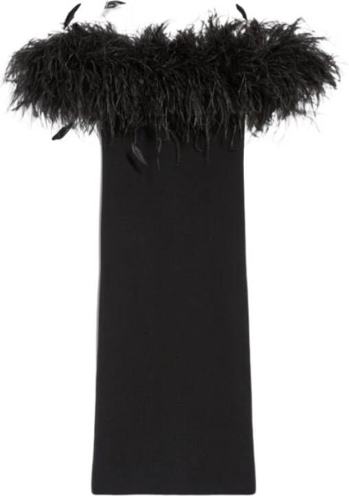 Max Mara Zijden en wollen jurk Zwart Dames