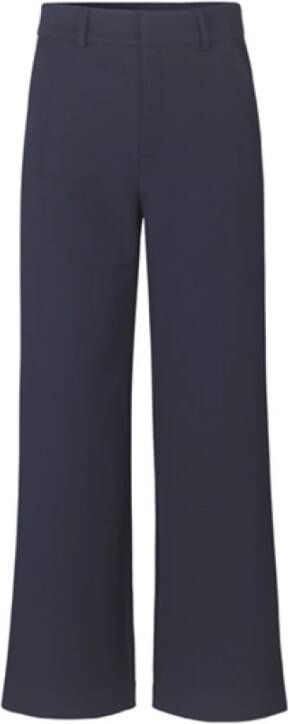 MbyM Zwarte Wijde Pijp Highwaisted Pantalon Black Dames