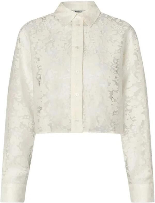 MbyM Regular fit overhemdblouse in semi-transparant design model 'Emele'