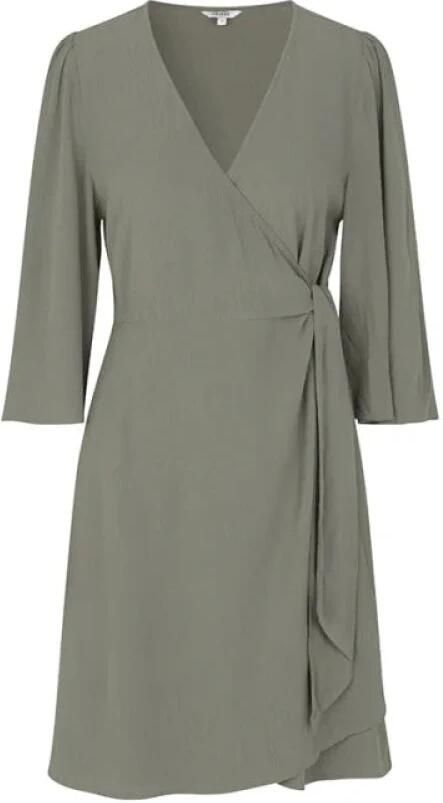 MbyM Veelzijdige Wikkeljurk in Mosstone Gray Dames