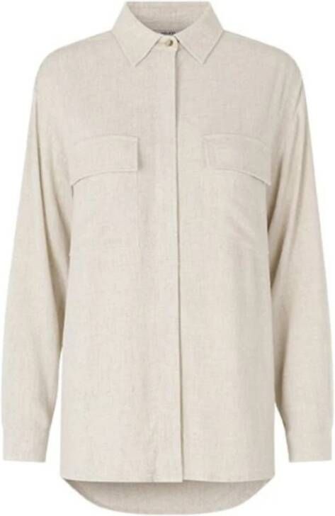 MbyM Luxe Natural Stijlvolle Blouse Beige Dames