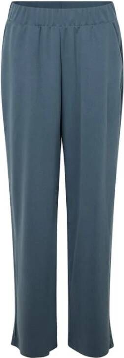 MbyM Straight Trousers Blauw Dames
