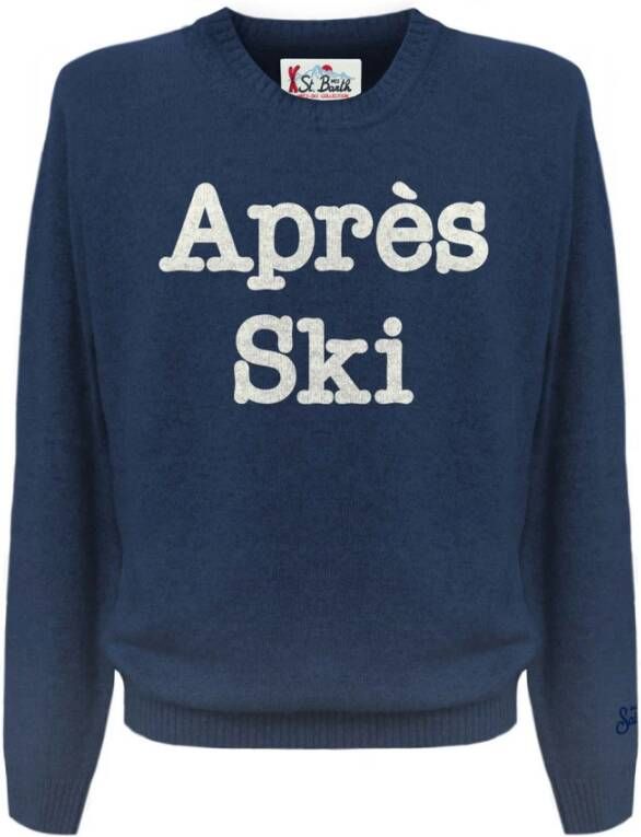 MC2 Saint Barth Apres Ski 61 Ronde Hals Trui Blauw Heren