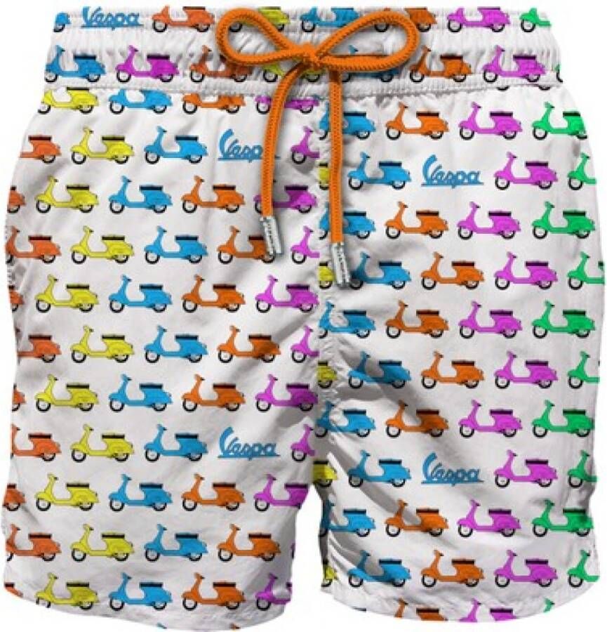 MC2 Saint Barth Heren Klassieke Vespa Print Zwembroek Multicolor Heren