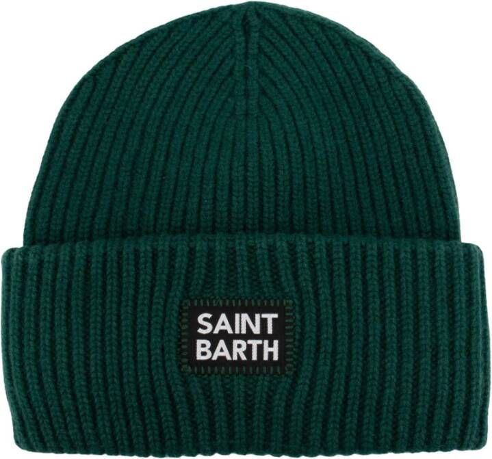 MC2 Saint Barth Gebreide muts Stijlvol en warm Green Heren