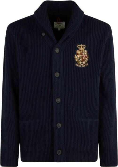 MC2 Saint Barth Blauwe Sweaters voor Heren Blauw Heren