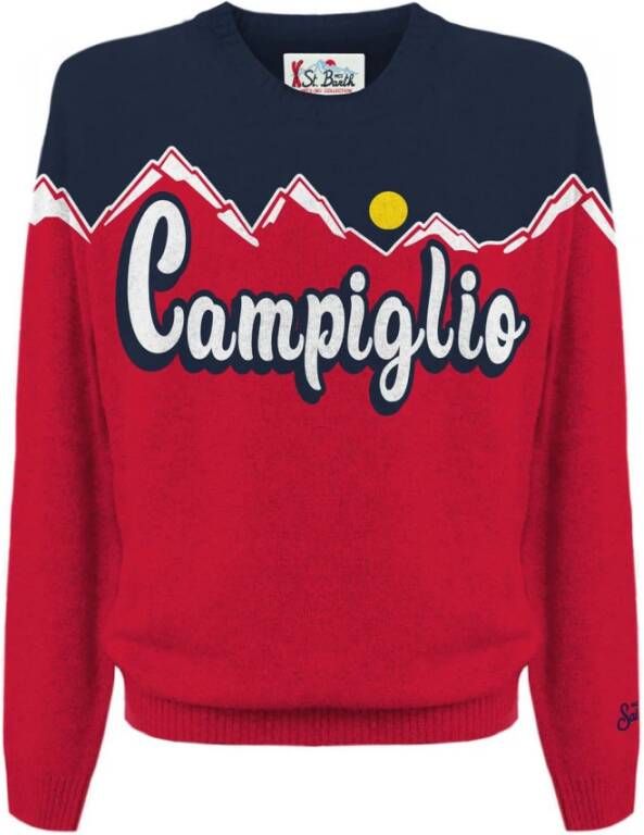 MC2 Saint Barth Camp Sun 41 Crewneck Sweater Rood Heren