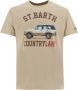 MC2 Saint Barth Katoenen T-shirt met Geborduurd Logo Beige Heren - Thumbnail 1