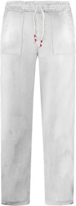 MC2 Saint Barth Leather Trousers White Heren
