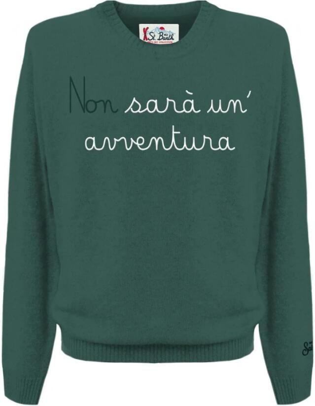 MC2 Saint Barth Heren Heron Logo Jacquard Print T-shirt Green Heren