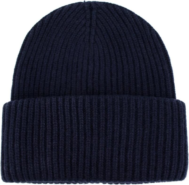 MC2 Saint Barth Navy Blue Heren Beanie met Logo Blue Heren