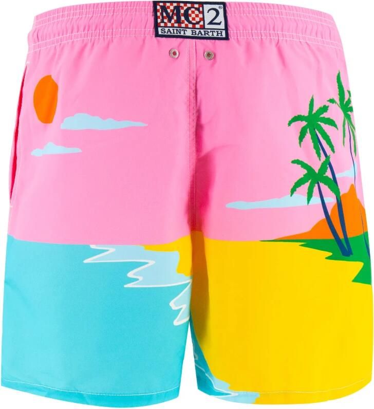 MC2 Saint Barth Zwembroek met statementstitching model 'GUSTAVIA' - Foto 2