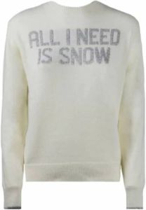 MC2 Saint Barth New Queen New Crewneck Sweater Need Snow 10ar. Wit Dames