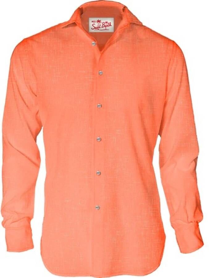 MC2 Saint Barth Normaal Overhemd Oranje Heren