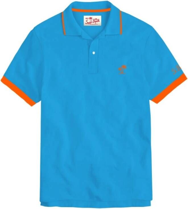 MC2 Saint Barth Polo Shirt Blauw Heren