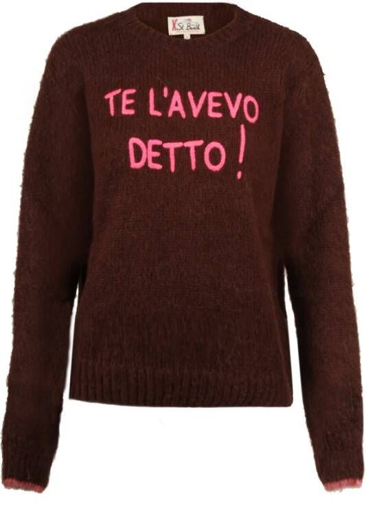 MC2 Saint Barth Round-neck Knitwear Bruin Dames