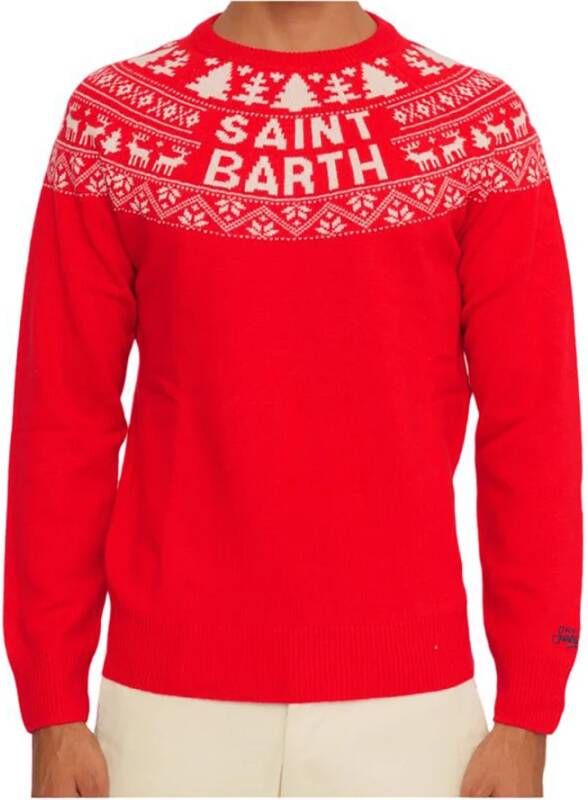 MC2 Saint Barth Stijlvolle Sweaters voor Heren Red Heren